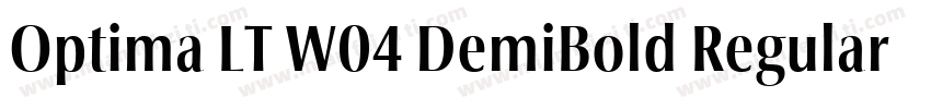 Optima LT W04 DemiBold Regular 商字体转换
